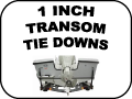 transom tie downs - 1 Inch