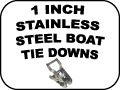 STAINLESS STEEL BOAT TIE DOWNS - 1 INCH