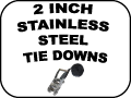 2 inch Stainless Steel tie downs