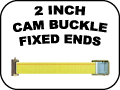 2 inch cam buckle fixed ends