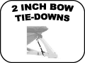 bow tie downs - 2 inch