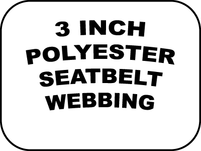 3 inch polyester seatbelt