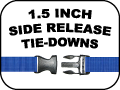 1.5 Inch side release tie-Downs