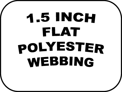 1.5 inch flat polyester