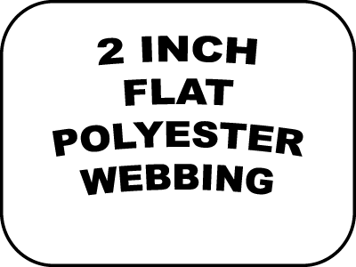 2 inch flat polyester