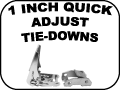 1 inch quick adjust tie-Downs