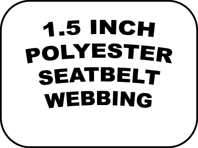 1.5 inch polyester seatbelt