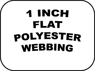 1 inch flat polyester